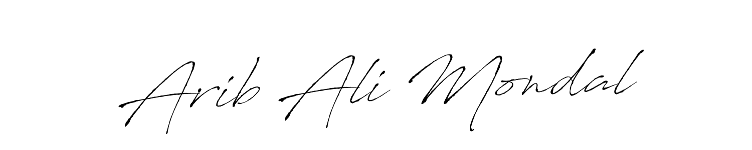 Create a beautiful signature design for name Arib Ali Mondal. With this signature (Antro_Vectra) fonts, you can make a handwritten signature for free. Arib Ali Mondal signature style 6 images and pictures png