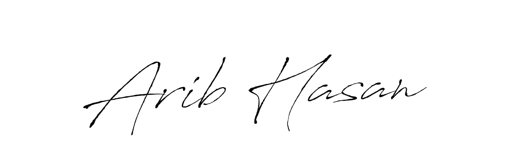 Create a beautiful signature design for name Arib Hasan. With this signature (Antro_Vectra) fonts, you can make a handwritten signature for free. Arib Hasan signature style 6 images and pictures png