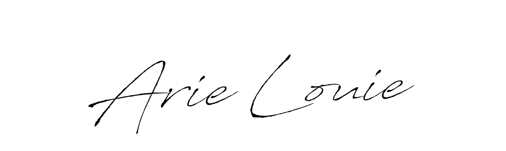 Design your own signature with our free online signature maker. With this signature software, you can create a handwritten (Antro_Vectra) signature for name Arie Louie. Arie Louie signature style 6 images and pictures png