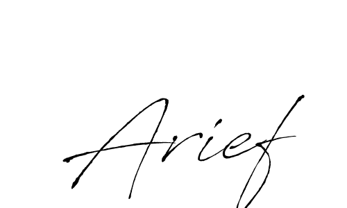 Use a signature maker to create a handwritten signature online. With this signature software, you can design (Antro_Vectra) your own signature for name Arief. Arief signature style 6 images and pictures png