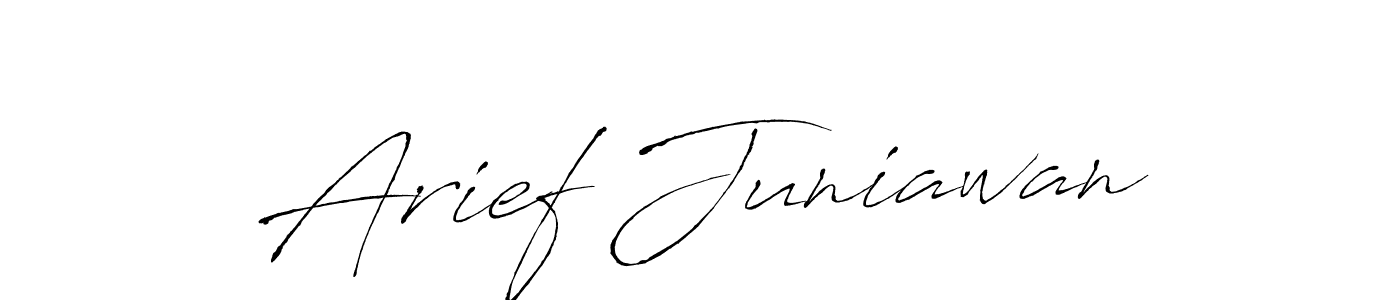 Arief Juniawan stylish signature style. Best Handwritten Sign (Antro_Vectra) for my name. Handwritten Signature Collection Ideas for my name Arief Juniawan. Arief Juniawan signature style 6 images and pictures png