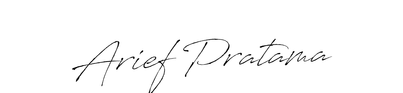 Make a beautiful signature design for name Arief Pratama. With this signature (Antro_Vectra) style, you can create a handwritten signature for free. Arief Pratama signature style 6 images and pictures png