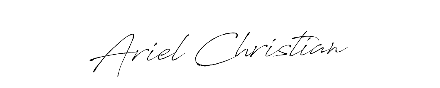 You should practise on your own different ways (Antro_Vectra) to write your name (Ariel Christian) in signature. don't let someone else do it for you. Ariel Christian signature style 6 images and pictures png