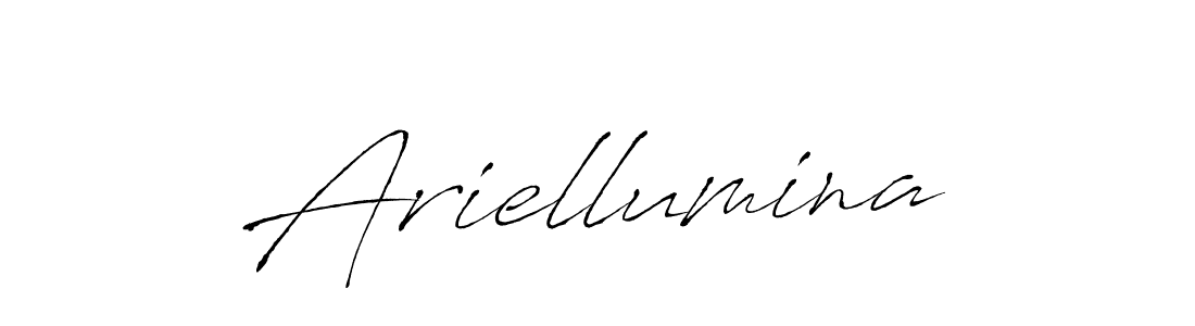 Create a beautiful signature design for name Ariellumina. With this signature (Antro_Vectra) fonts, you can make a handwritten signature for free. Ariellumina signature style 6 images and pictures png