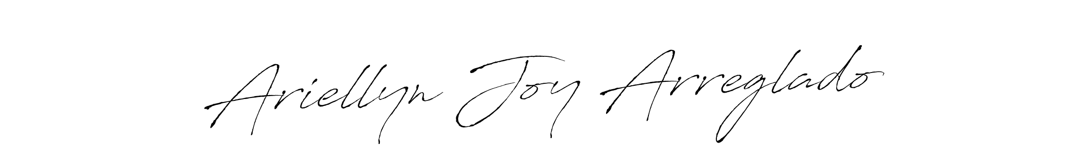 Create a beautiful signature design for name Ariellyn Joy Arreglado. With this signature (Antro_Vectra) fonts, you can make a handwritten signature for free. Ariellyn Joy Arreglado signature style 6 images and pictures png