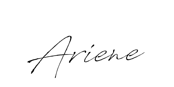 Design your own signature with our free online signature maker. With this signature software, you can create a handwritten (Antro_Vectra) signature for name Ariene. Ariene signature style 6 images and pictures png