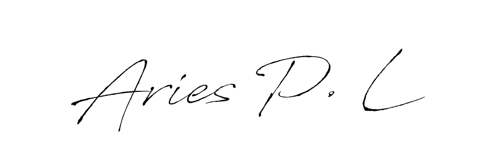 Best and Professional Signature Style for Aries P. L. Antro_Vectra Best Signature Style Collection. Aries P. L signature style 6 images and pictures png