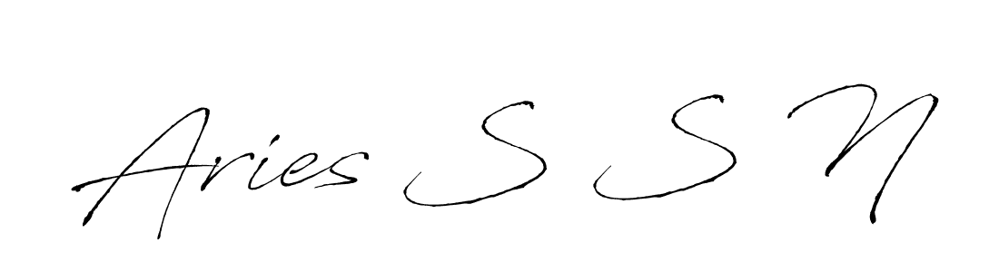 It looks lik you need a new signature style for name Aries S S N. Design unique handwritten (Antro_Vectra) signature with our free signature maker in just a few clicks. Aries S S N signature style 6 images and pictures png