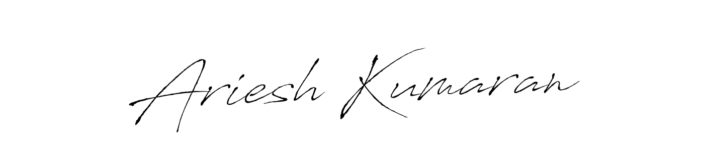 Ariesh Kumaran stylish signature style. Best Handwritten Sign (Antro_Vectra) for my name. Handwritten Signature Collection Ideas for my name Ariesh Kumaran. Ariesh Kumaran signature style 6 images and pictures png