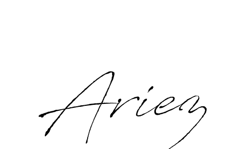 Also we have Ariez name is the best signature style. Create professional handwritten signature collection using Antro_Vectra autograph style. Ariez signature style 6 images and pictures png