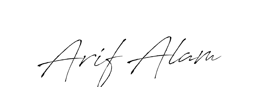 Design your own signature with our free online signature maker. With this signature software, you can create a handwritten (Antro_Vectra) signature for name Arif Alam. Arif Alam signature style 6 images and pictures png