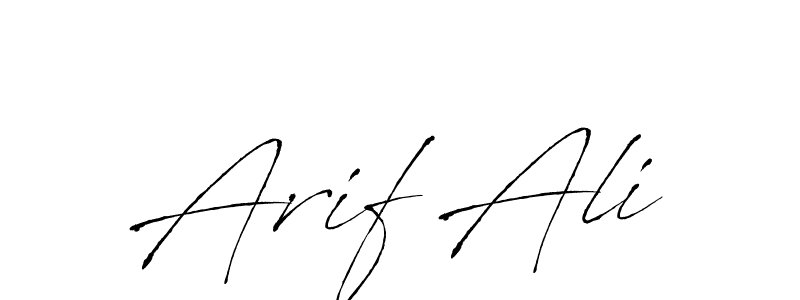 Make a beautiful signature design for name Arif Ali. With this signature (Antro_Vectra) style, you can create a handwritten signature for free. Arif Ali signature style 6 images and pictures png