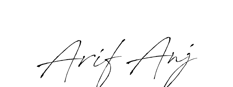 Antro_Vectra is a professional signature style that is perfect for those who want to add a touch of class to their signature. It is also a great choice for those who want to make their signature more unique. Get Arif Anj name to fancy signature for free. Arif Anj signature style 6 images and pictures png