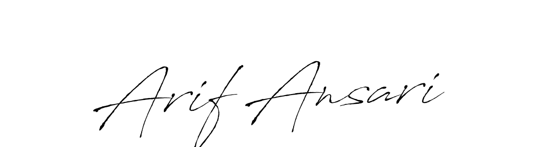 Create a beautiful signature design for name Arif Ansari. With this signature (Antro_Vectra) fonts, you can make a handwritten signature for free. Arif Ansari signature style 6 images and pictures png