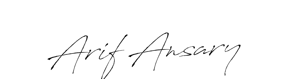 Create a beautiful signature design for name Arif Ansary. With this signature (Antro_Vectra) fonts, you can make a handwritten signature for free. Arif Ansary signature style 6 images and pictures png