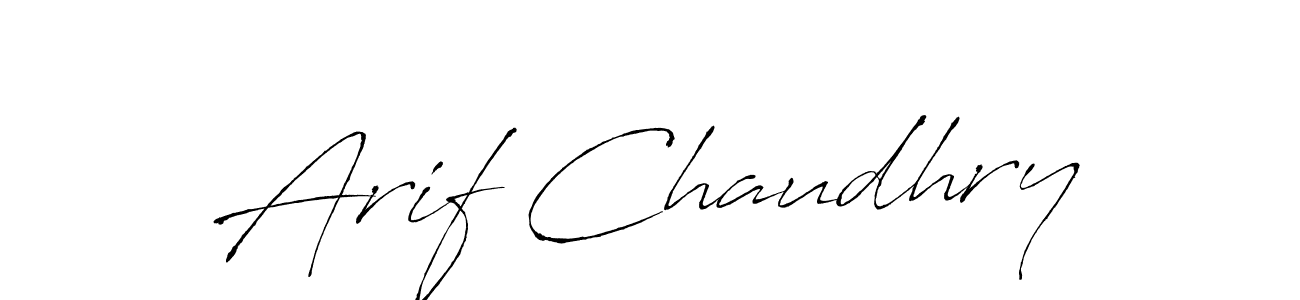 Also we have Arif Chaudhry name is the best signature style. Create professional handwritten signature collection using Antro_Vectra autograph style. Arif Chaudhry signature style 6 images and pictures png