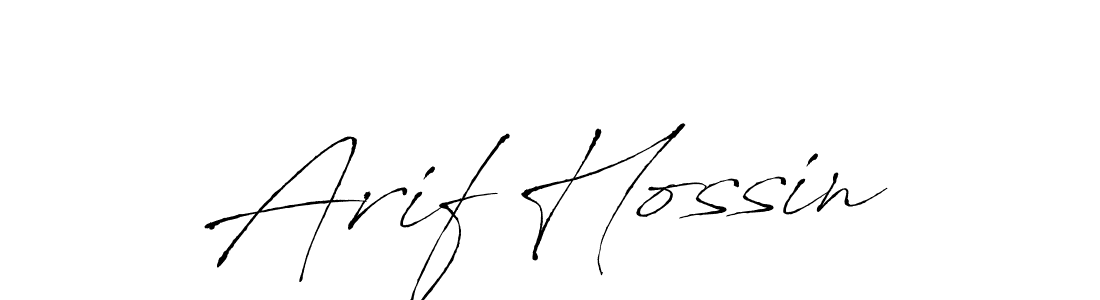Make a beautiful signature design for name Arif Hossin. Use this online signature maker to create a handwritten signature for free. Arif Hossin signature style 6 images and pictures png