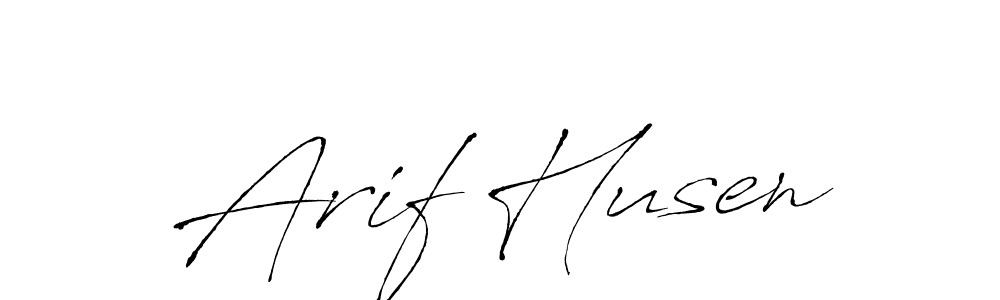 Create a beautiful signature design for name Arif Husen. With this signature (Antro_Vectra) fonts, you can make a handwritten signature for free. Arif Husen signature style 6 images and pictures png