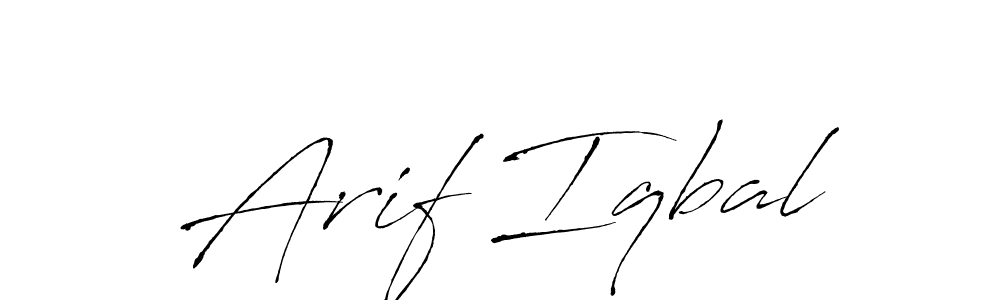 Design your own signature with our free online signature maker. With this signature software, you can create a handwritten (Antro_Vectra) signature for name Arif Iqbal. Arif Iqbal signature style 6 images and pictures png