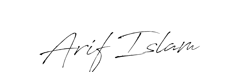 Make a beautiful signature design for name Arif Islam. With this signature (Antro_Vectra) style, you can create a handwritten signature for free. Arif Islam signature style 6 images and pictures png