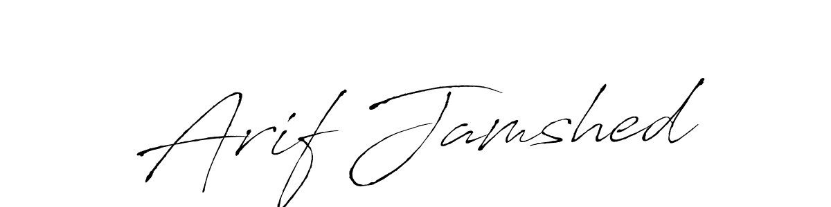 Design your own signature with our free online signature maker. With this signature software, you can create a handwritten (Antro_Vectra) signature for name Arif Jamshed. Arif Jamshed signature style 6 images and pictures png