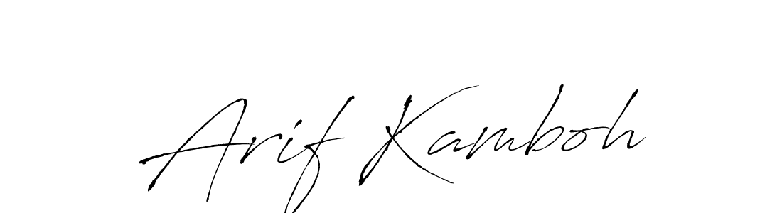 You can use this online signature creator to create a handwritten signature for the name Arif Kamboh. This is the best online autograph maker. Arif Kamboh signature style 6 images and pictures png
