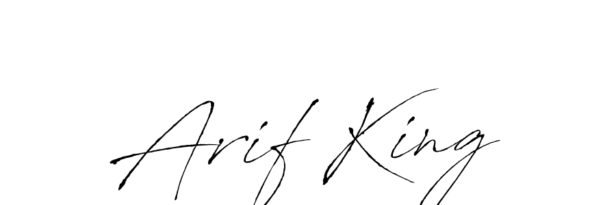 Use a signature maker to create a handwritten signature online. With this signature software, you can design (Antro_Vectra) your own signature for name Arif King. Arif King signature style 6 images and pictures png