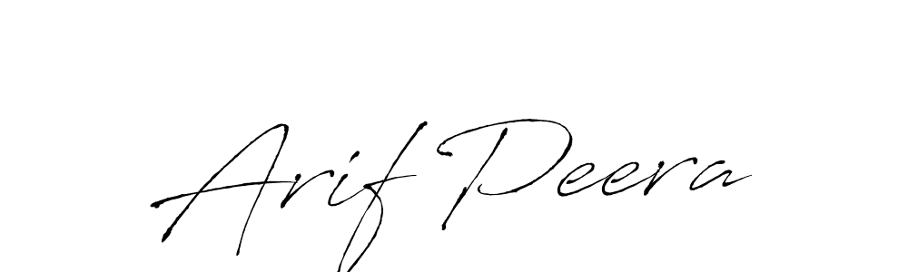 How to make Arif Peera name signature. Use Antro_Vectra style for creating short signs online. This is the latest handwritten sign. Arif Peera signature style 6 images and pictures png