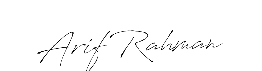 Make a beautiful signature design for name Arif Rahman. With this signature (Antro_Vectra) style, you can create a handwritten signature for free. Arif Rahman signature style 6 images and pictures png