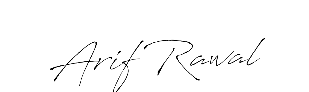 Make a beautiful signature design for name Arif Rawal. With this signature (Antro_Vectra) style, you can create a handwritten signature for free. Arif Rawal signature style 6 images and pictures png