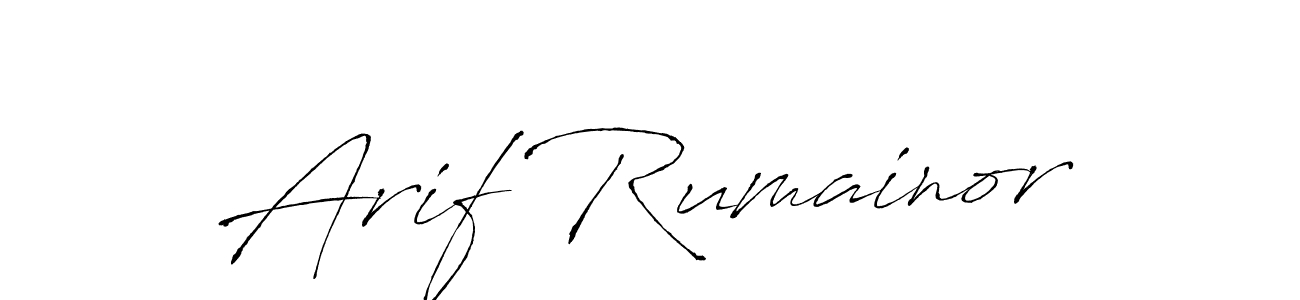 How to make Arif Rumainor signature? Antro_Vectra is a professional autograph style. Create handwritten signature for Arif Rumainor name. Arif Rumainor signature style 6 images and pictures png