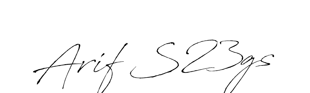 It looks lik you need a new signature style for name Arif S23gs. Design unique handwritten (Antro_Vectra) signature with our free signature maker in just a few clicks. Arif S23gs signature style 6 images and pictures png