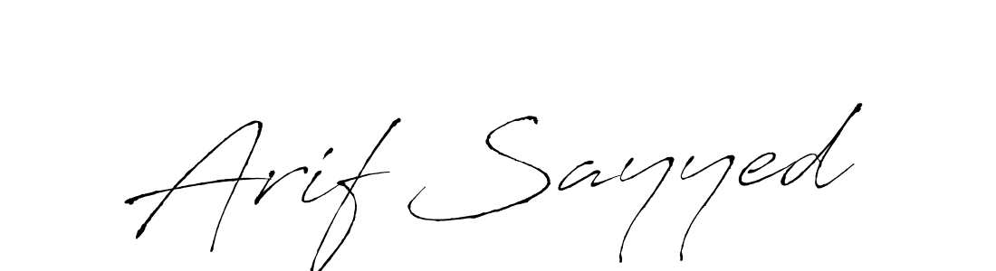 Make a beautiful signature design for name Arif Sayyed. Use this online signature maker to create a handwritten signature for free. Arif Sayyed signature style 6 images and pictures png