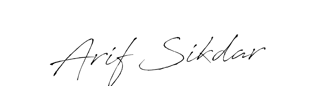 Antro_Vectra is a professional signature style that is perfect for those who want to add a touch of class to their signature. It is also a great choice for those who want to make their signature more unique. Get Arif Sikdar name to fancy signature for free. Arif Sikdar signature style 6 images and pictures png