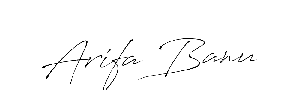 Arifa Banu stylish signature style. Best Handwritten Sign (Antro_Vectra) for my name. Handwritten Signature Collection Ideas for my name Arifa Banu. Arifa Banu signature style 6 images and pictures png