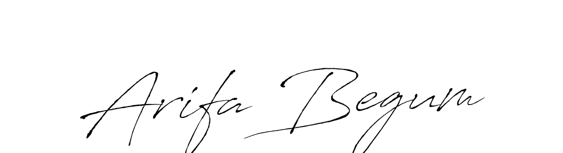 Design your own signature with our free online signature maker. With this signature software, you can create a handwritten (Antro_Vectra) signature for name Arifa Begum. Arifa Begum signature style 6 images and pictures png