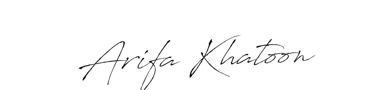 You should practise on your own different ways (Antro_Vectra) to write your name (Arifa Khatoon) in signature. don't let someone else do it for you. Arifa Khatoon signature style 6 images and pictures png