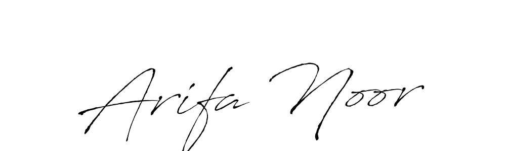 Arifa Noor stylish signature style. Best Handwritten Sign (Antro_Vectra) for my name. Handwritten Signature Collection Ideas for my name Arifa Noor. Arifa Noor signature style 6 images and pictures png
