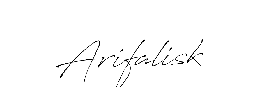 The best way (Antro_Vectra) to make a short signature is to pick only two or three words in your name. The name Arifalisk include a total of six letters. For converting this name. Arifalisk signature style 6 images and pictures png