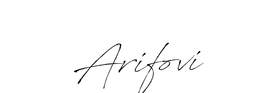 Design your own signature with our free online signature maker. With this signature software, you can create a handwritten (Antro_Vectra) signature for name Arifović. Arifović signature style 6 images and pictures png