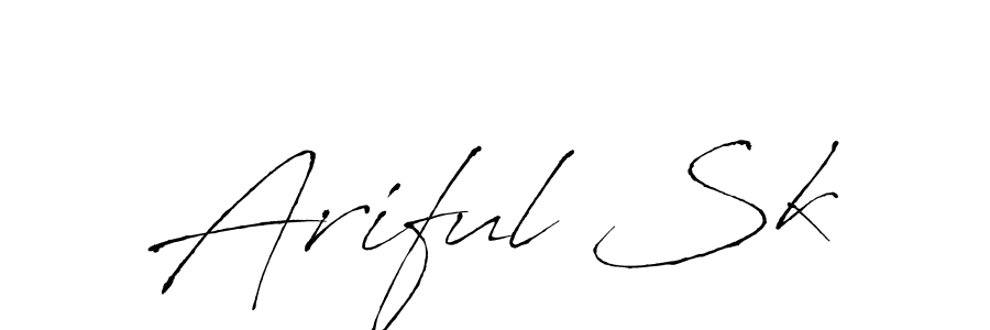 How to make Ariful Sk signature? Antro_Vectra is a professional autograph style. Create handwritten signature for Ariful Sk name. Ariful Sk signature style 6 images and pictures png