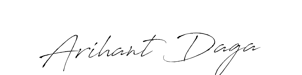 if you are searching for the best signature style for your name Arihant Daga. so please give up your signature search. here we have designed multiple signature styles  using Antro_Vectra. Arihant Daga signature style 6 images and pictures png
