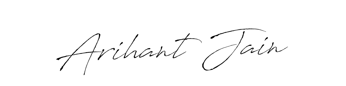 if you are searching for the best signature style for your name Arihant Jain. so please give up your signature search. here we have designed multiple signature styles  using Antro_Vectra. Arihant Jain signature style 6 images and pictures png