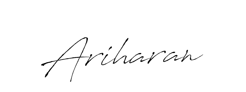 Make a beautiful signature design for name Ariharan. With this signature (Antro_Vectra) style, you can create a handwritten signature for free. Ariharan signature style 6 images and pictures png