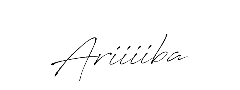 Create a beautiful signature design for name Ariiiiba. With this signature (Antro_Vectra) fonts, you can make a handwritten signature for free. Ariiiiba signature style 6 images and pictures png