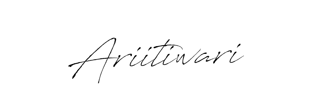 How to make Ariitiwari name signature. Use Antro_Vectra style for creating short signs online. This is the latest handwritten sign. Ariitiwari signature style 6 images and pictures png