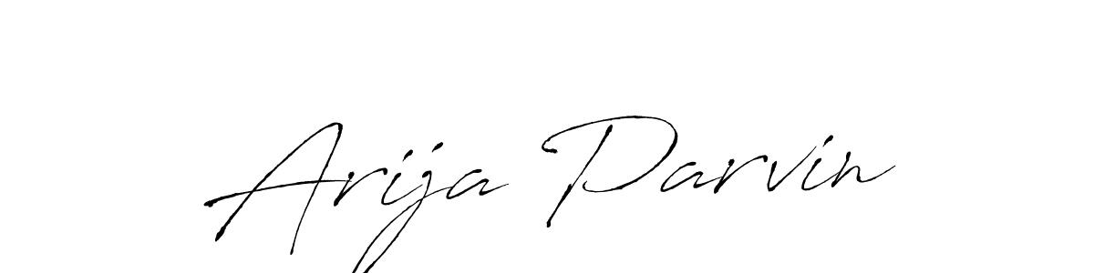 This is the best signature style for the Arija Parvin name. Also you like these signature font (Antro_Vectra). Mix name signature. Arija Parvin signature style 6 images and pictures png