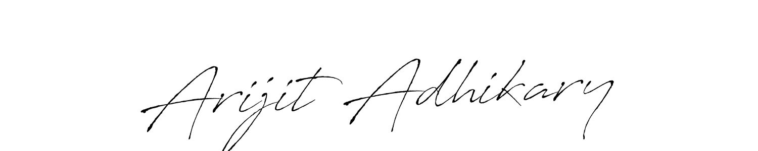 Arijit Adhikary stylish signature style. Best Handwritten Sign (Antro_Vectra) for my name. Handwritten Signature Collection Ideas for my name Arijit Adhikary. Arijit Adhikary signature style 6 images and pictures png