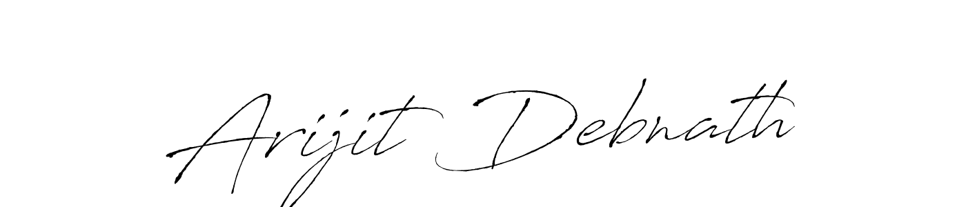 Create a beautiful signature design for name Arijit Debnath. With this signature (Antro_Vectra) fonts, you can make a handwritten signature for free. Arijit Debnath signature style 6 images and pictures png