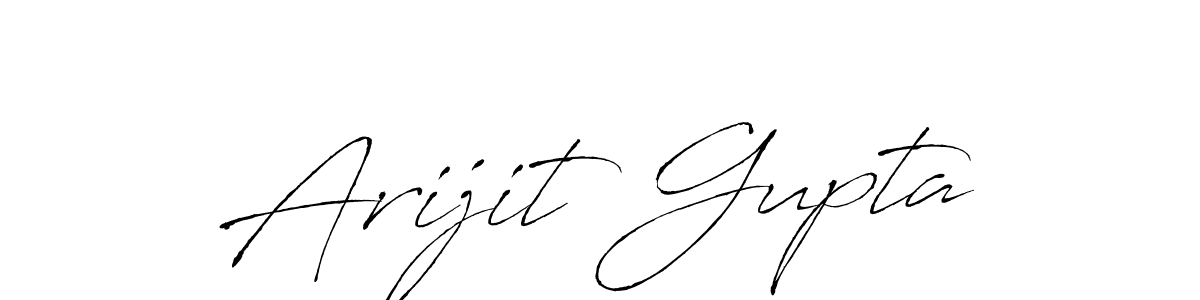 Make a beautiful signature design for name Arijit Gupta. With this signature (Antro_Vectra) style, you can create a handwritten signature for free. Arijit Gupta signature style 6 images and pictures png